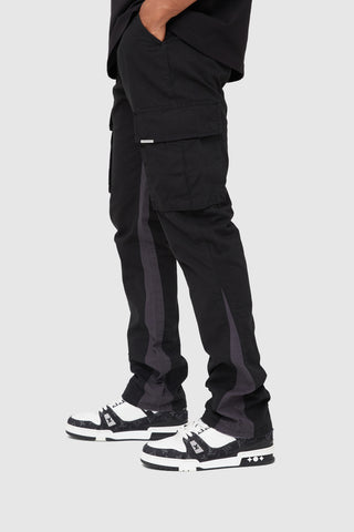 GENERAL CARGO FLARE PANT - BLACK