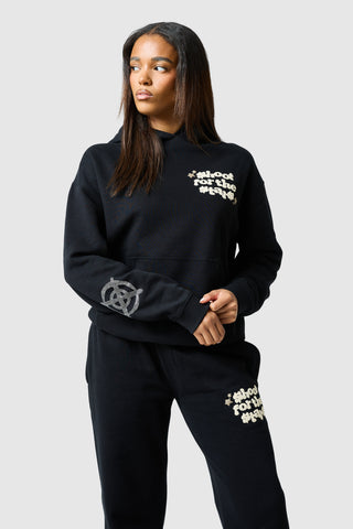 Womens Shoot For The Stars Hood - Black
