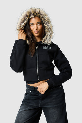 Womens Yasmin Hood - Black