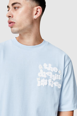 Dream Is Free 2.0 Tee - Dusty Blue