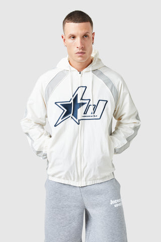 LW Star Windbreaker - White