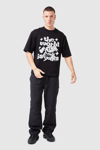 World Is Yours Cargo Pant - Black