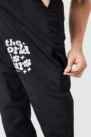 World Is Yours Cargo Pant - Black