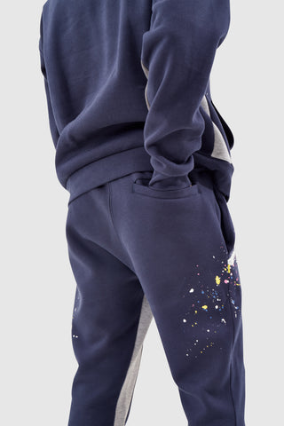 PAINT SMEAR TRACKSUIT - NAVY