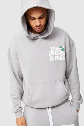 DREAM IS FREE HOOD - GREY