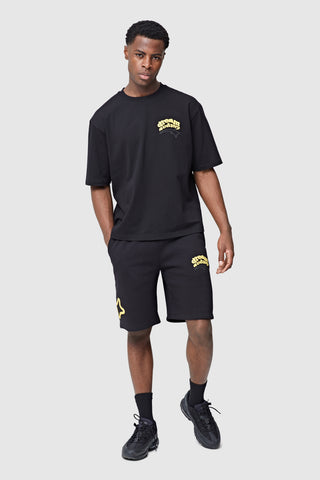Dream Acdmy Tee - Black/Yellow/Red