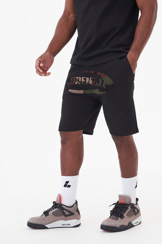 ORBIT BOUCLE SHORT - BLACK/CAMO